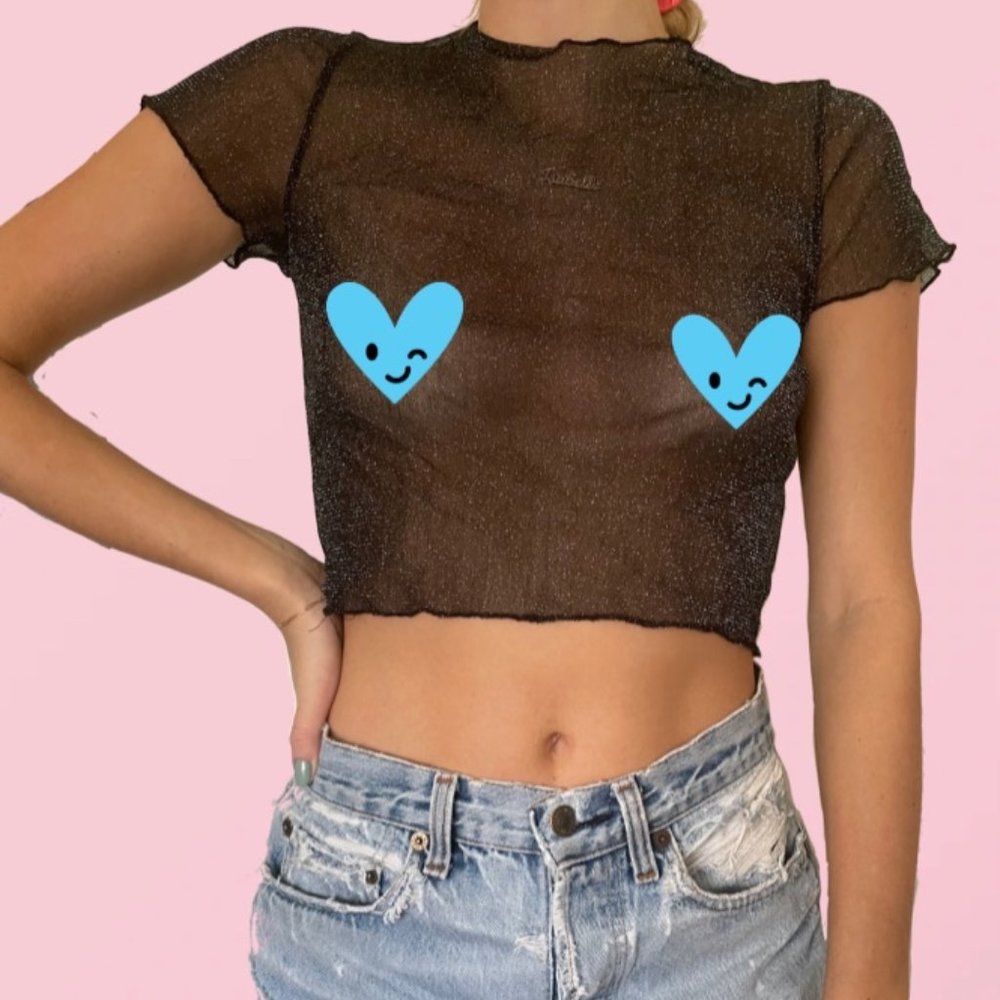 GLITTER MESH TOP (LF STORES) 💫
